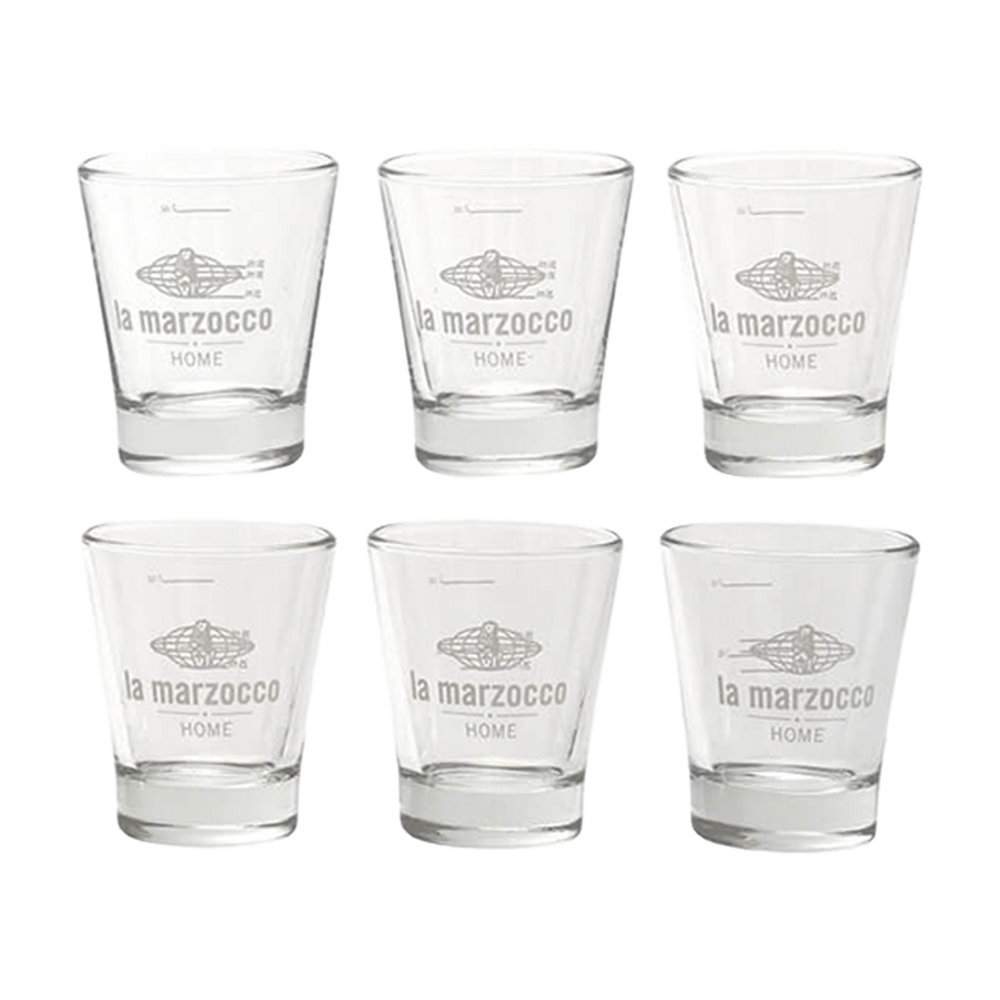 Set of 6 La Marzocco Shot Glasses