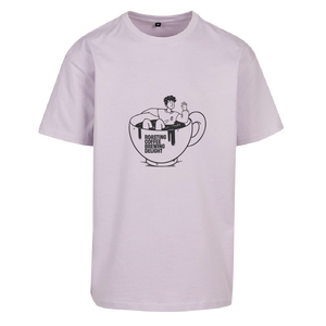 Oversized T-Shirt Roasting Coffee Brewing Delight