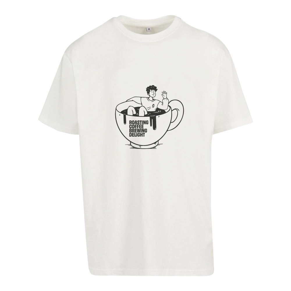 Oversized T-Shirt Roasting Coffee Brewing Delight