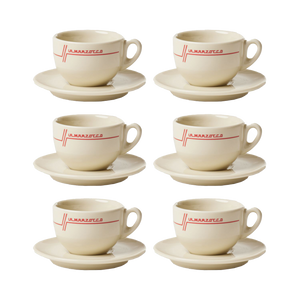 Set 6 Cani Cappuccino La Marzocco Legacy Cups